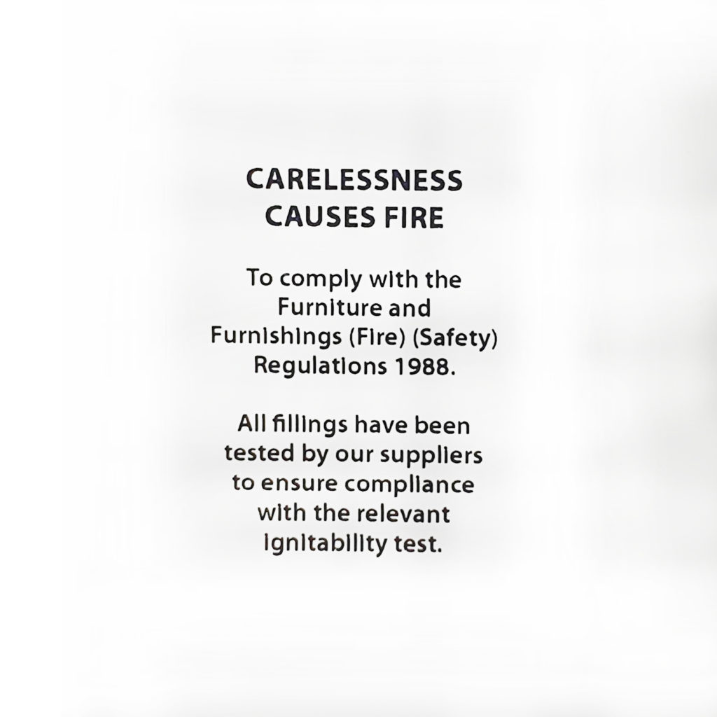 Carelessness causes fire стулья