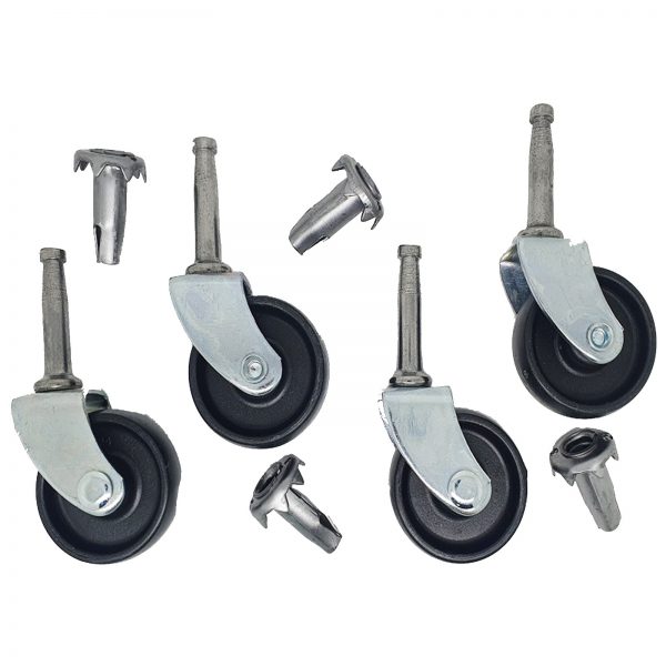 Black-Nylon-Wheel-Castors-600x600-1 Black Nylon Wheel Castor - Image 1