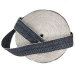 Herringbone (Black & White) Webbing 2inch wide Cotton/Jute