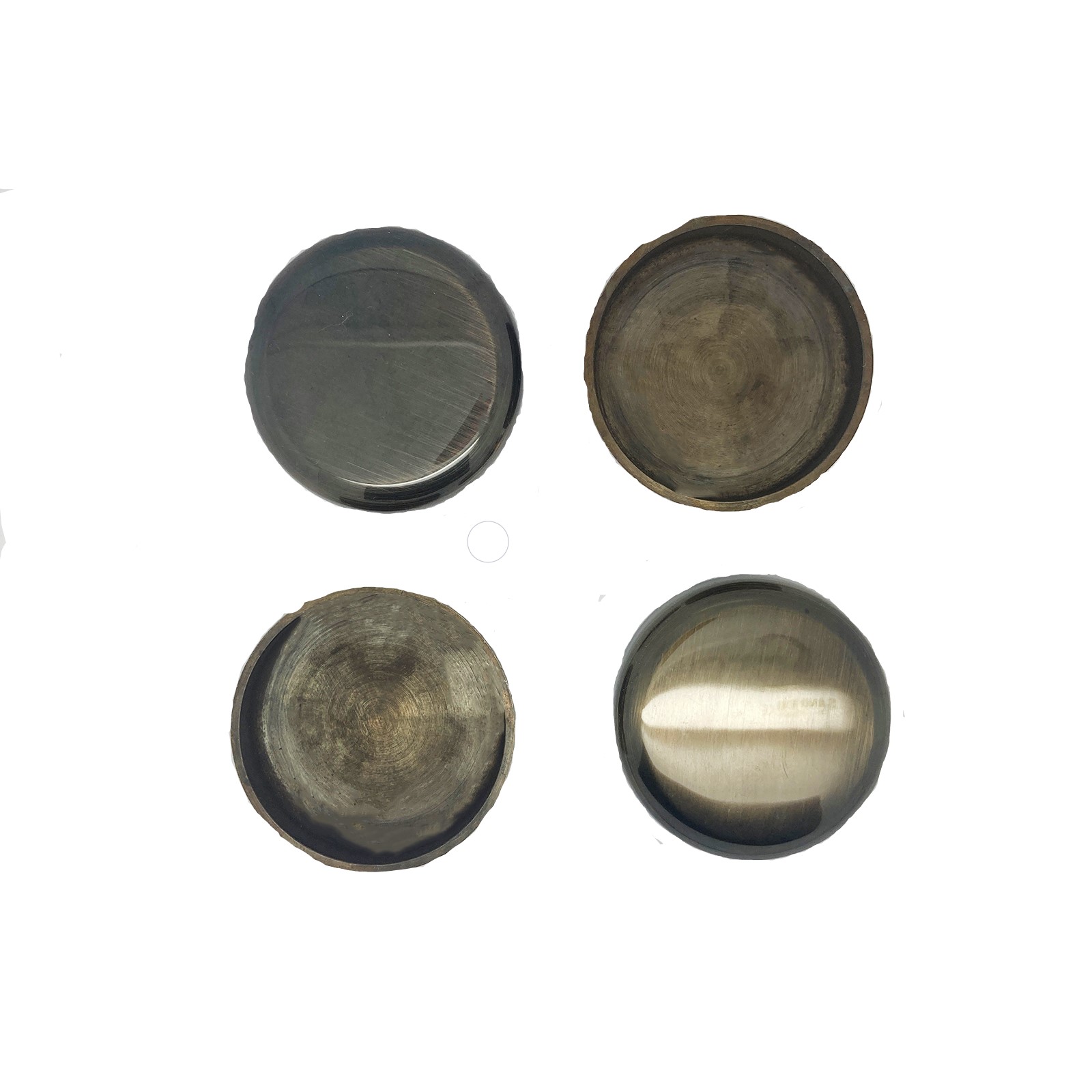 Castor-Cups-Antique-brass Antique Brass Castor Cups - Image 1
