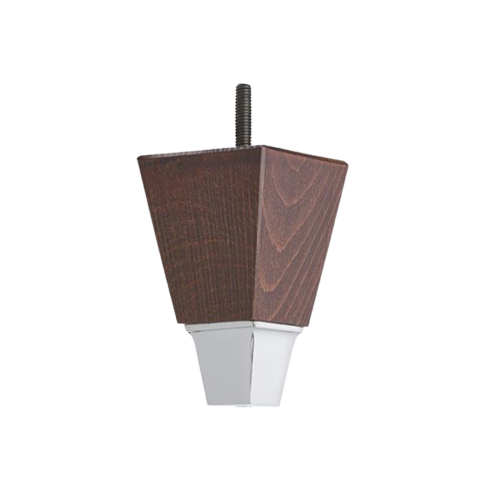 Dover-Mahogany-Chrome-Cup Dover Leg with Chrome Cup - Image 1