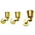 Round Socket (Cup) Solid Brass  Castors