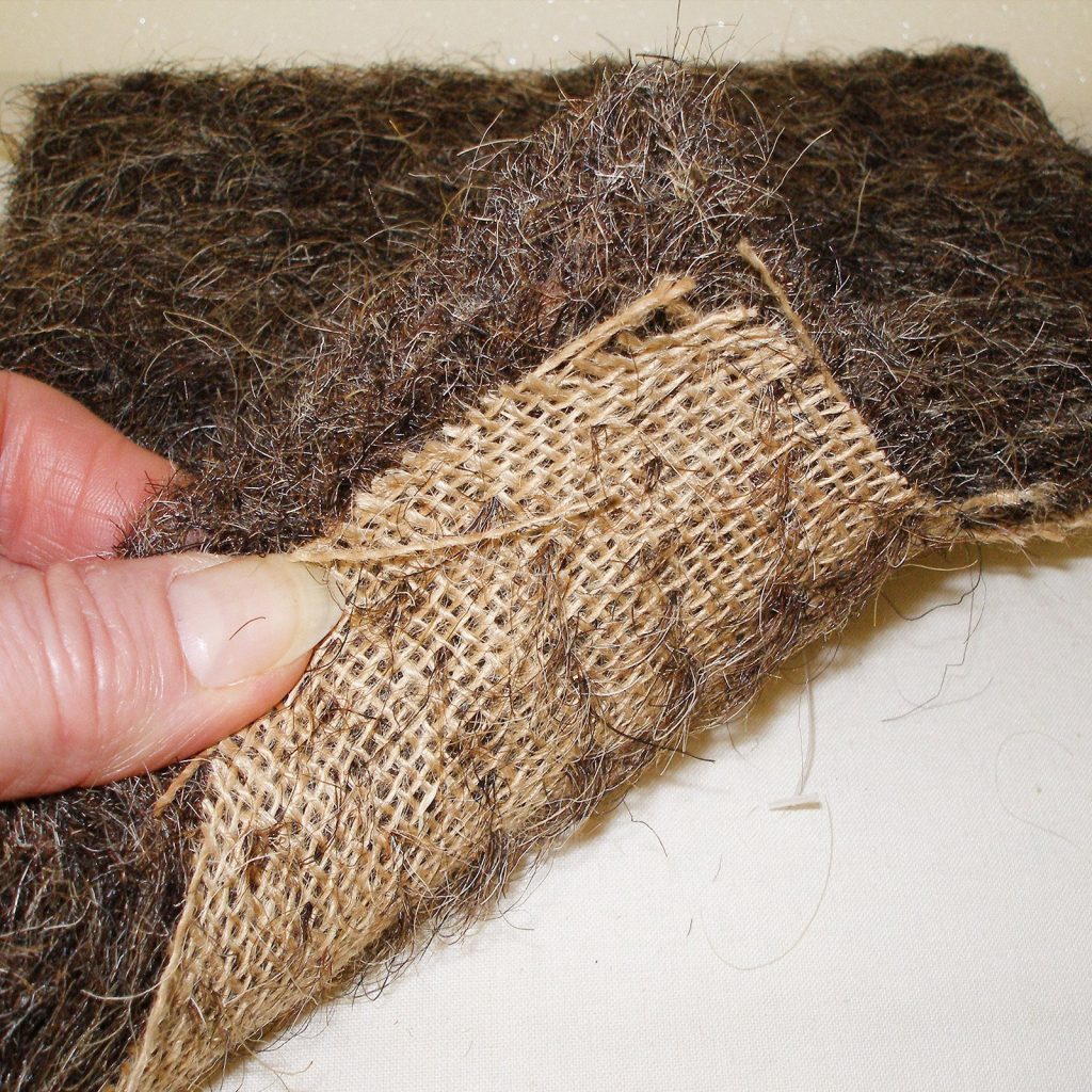 Needled Horse Hair on Hessian 1500grm -2x1mtrs